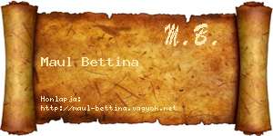 Maul Bettina névjegykártya