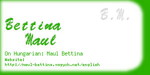 bettina maul business card